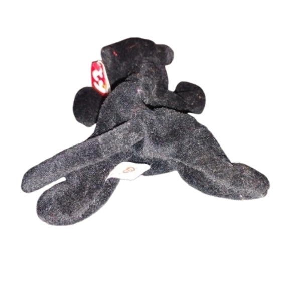 VTG Ty Beanie Baby Black Cat 4064 Velvet Style Dec 16 1995 Rare Tush Tag - Picture 3 of 5